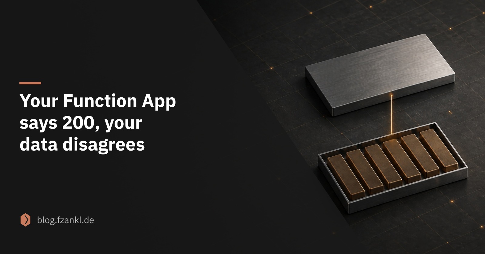 Your Function App says 200, your data disagrees