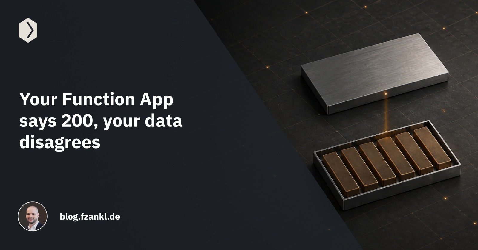 Your Function App says 200, your data disagrees