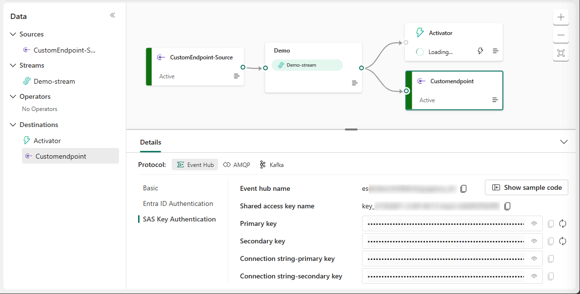 Microsoft Fabric - EventStream with details